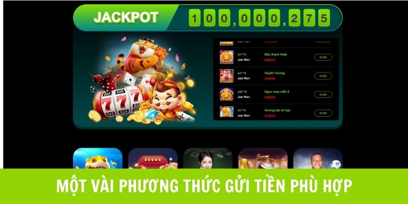 Một số phương thức hiện nhà cái đang hỗ trợ thành viên giao dịch