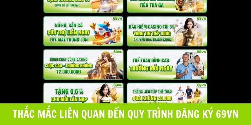 Các thắc mắc của hội viên khi đăng ký tài khoản cá cược tại 69VN